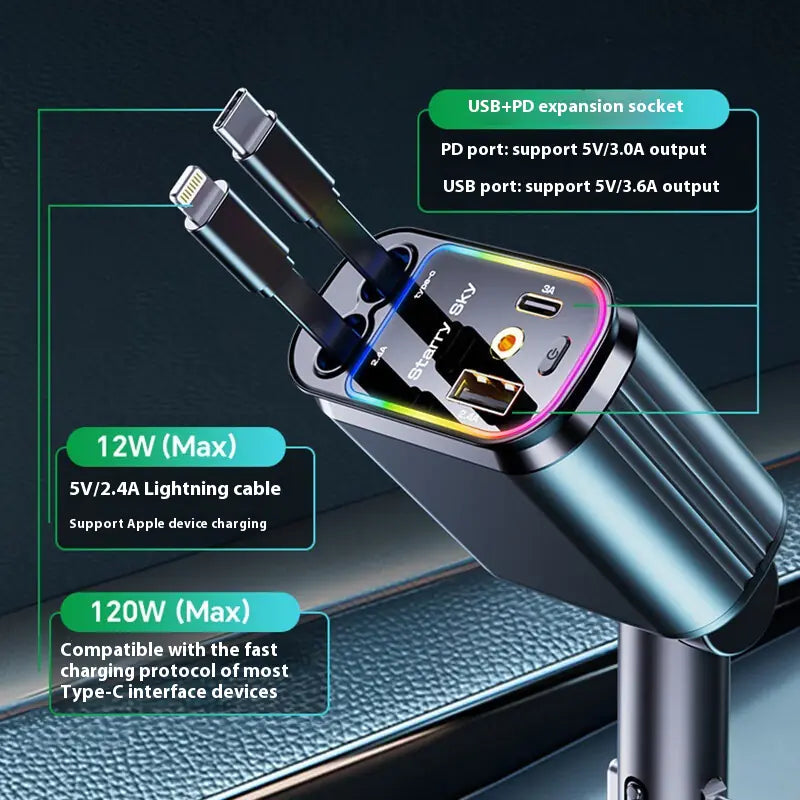 Retractable Car Charger